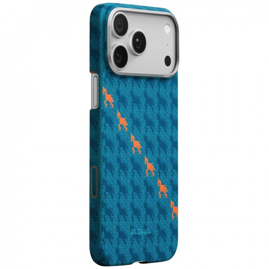 Case PITAKA Happiness Rides Edge Case MagSafe for iPhone 17 Pro Max indigo