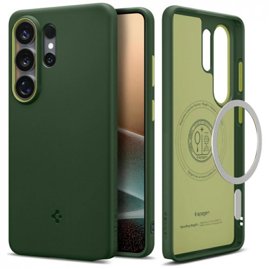 Spigen Nano Pop Mag MagSafe case for Samsung Galaxy S26 Ultra green