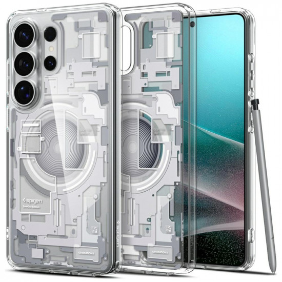 Spigen Ultra Hybrid Mag MagSafe case for Samsung Galaxy S26 Ultra zero one white