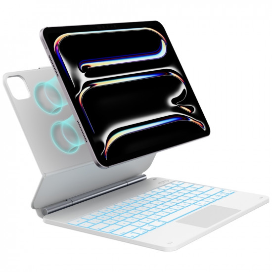 Case Typecase Edge with keyboard for iPad Pro 13" 2024/2025 white
