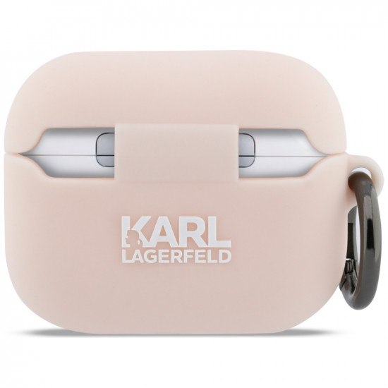 Case Karl Lagerfeld Silicone Chaupette   Head 3D for AirPods Pro 3 pink