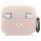 Case Karl Lagerfeld Silicone Chaupette   Head 3D for AirPods Pro 3 pink