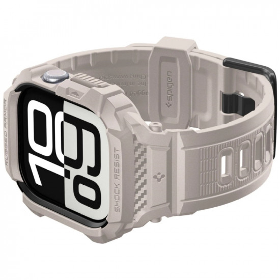 Etui Spigen Rugged Armor Pro V2 do Apple  Watch 10/11 (46mm) dune beige