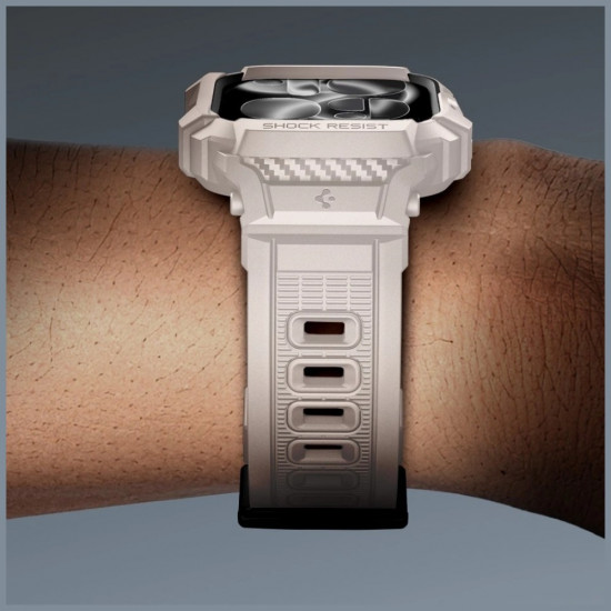 Etui Spigen Rugged Armor Pro V2 do Apple  Watch 10/11 (46mm) dune beige