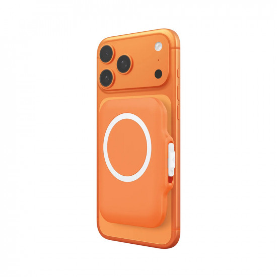 Spigen Magnetic Wallet TinTap MagFit+ (AFA11380) MagSafe, Easy Access, Minimalist Construction Orange