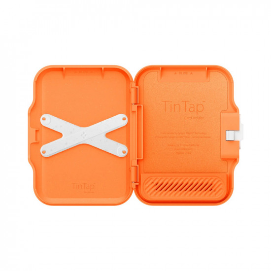Spigen Magnetic Wallet TinTap MagFit+ (AFA11380) MagSafe, Easy Access, Minimalist Construction Orange