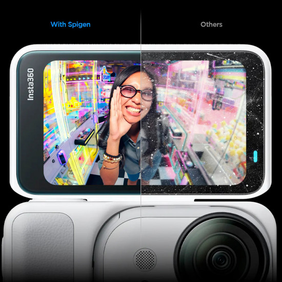 Spigen (2 pack) Glas.tR Slim, Back Screen (AGL11171) Insta360 Go Ultra Clear