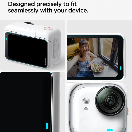 Spigen (2 pack) Glas.tR Slim, Back Screen (AGL11171) Insta360 Go Ultra Clear