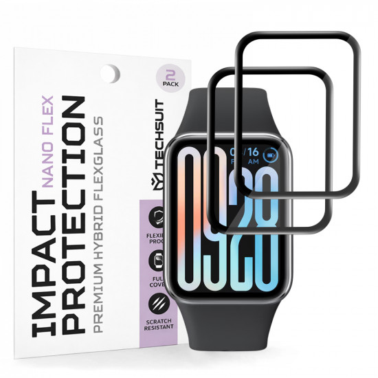 Techsuit Nano Flex (2 pack) Xiaomi Smart Band 9 Pro Black Techsuit Nano Flex (2 pack) Xiaomi Smart Band 9 Pro Black