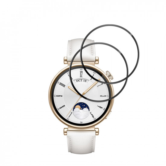 Techsuit Nano Flex (2 pack) Huawei Watch GT 4 41mm Black