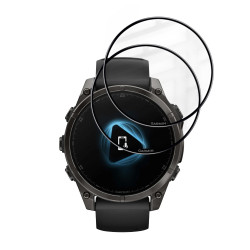 Techsuit Nano Flex (2 pack) Garmin Fenix 8 / Fenix 8 Pro 47mm Black