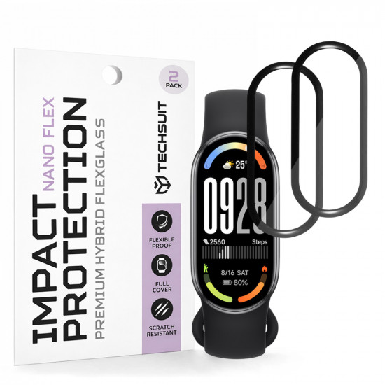 Techsuit Nano Flex (2 pack) Xiaomi Smart Band 10 Black Techsuit Nano Flex (2 pack) Xiaomi Smart Band 10 Black