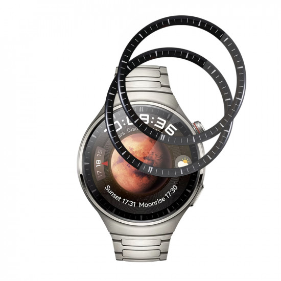 Techsuit Nano Flex (2 pack) Huawei Watch 4 Pro Black