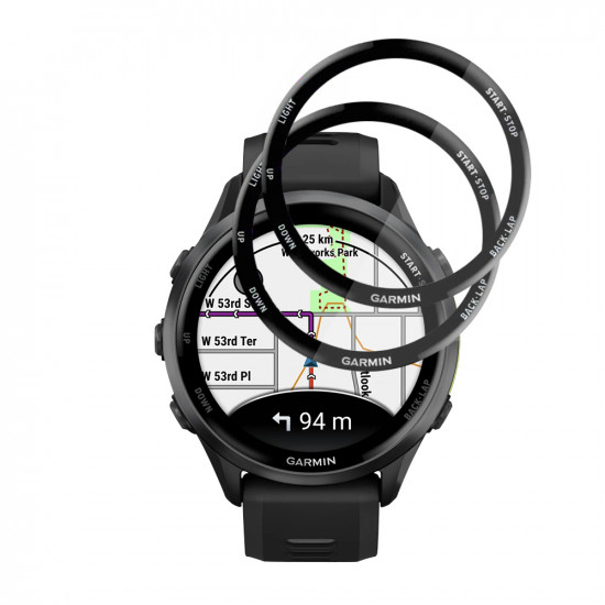 Techsuit Nano Flex (2 pack) Garmin Forerunner 970 / Forerunner 570 47mm Black