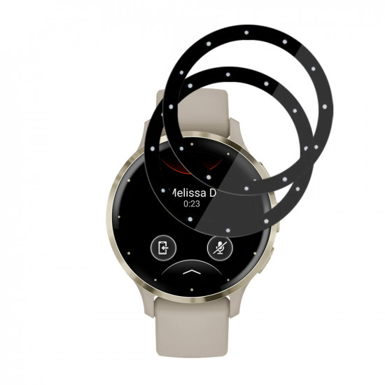 Techsuit Nano Flex (2 pack) Garmin Venu 3S Black