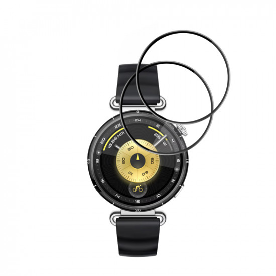 Techsuit Nano Flex (2 pack) Huawei Watch GT 6 41mm Black