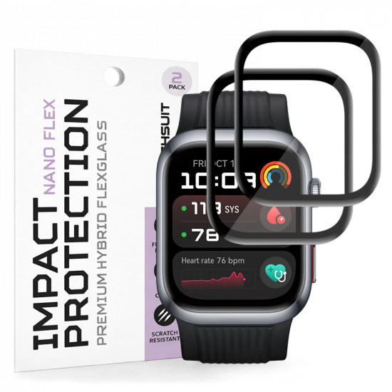 Techsuit Nano Flex (2 pack) Huawei Watch D2 Black