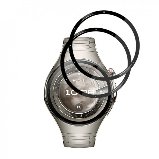 Techsuit Nano Flex (2 pack) Huawei Watch 5 46mm Black