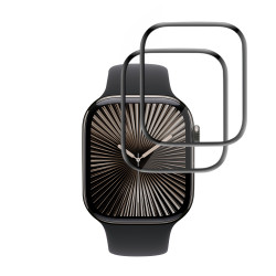 Techsuit Nano Flex (2 pack) Apple Watch 10 42mm / 11 42mm Black