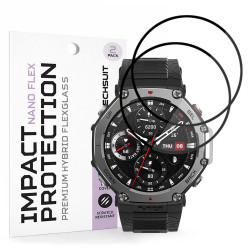 Techsuit Nano Flex (2 pack) Amazfit T Rex 3 Black