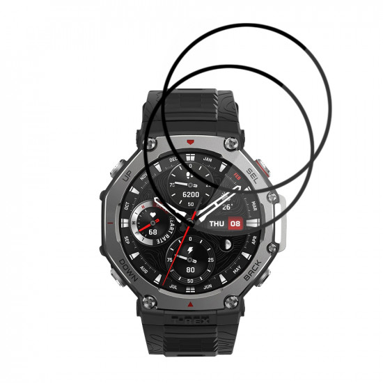 Techsuit Nano Flex (2 pack) Amazfit T Rex 3 Black