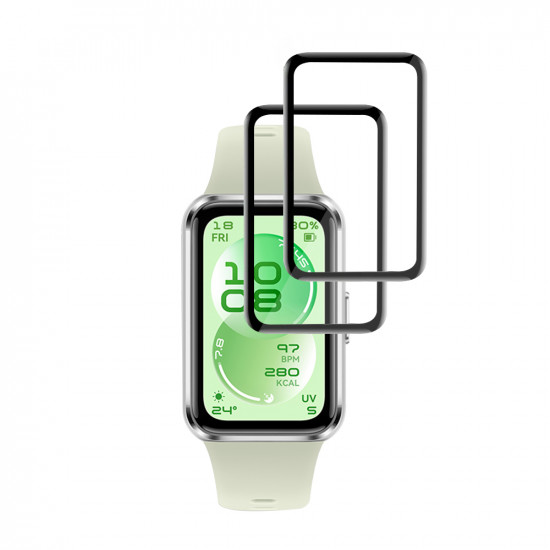 Techsuit Nano Flex (2 pack) Huawei Band 11 Black Techsuit Nano Flex (2 pack) Huawei Band 11 Black