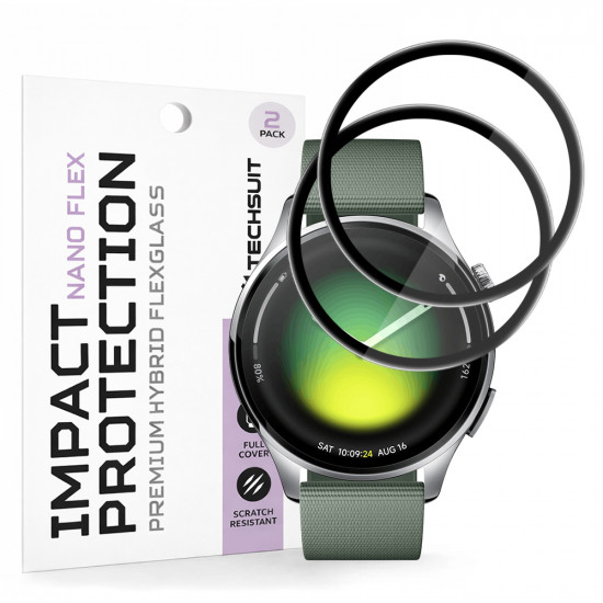 Techsuit Nano Flex (2 pack) Xiaomi Watch 5 (47mm) Black