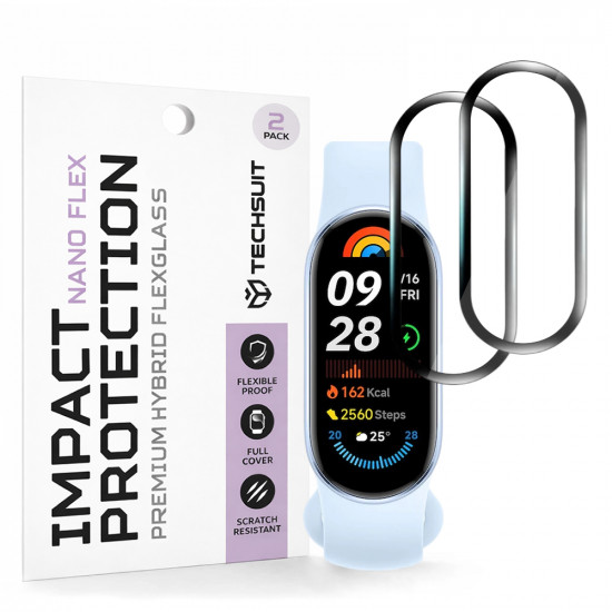 Techsuit Nano Flex (2 pack) Xiaomi Mi Band 9 / 9 NFC Black
