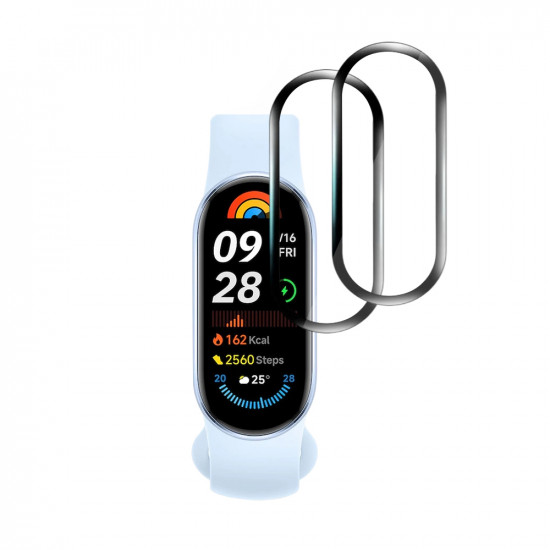 Techsuit Nano Flex (2 pack) Xiaomi Mi Band 9 / 9 NFC Black