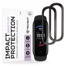 Techsuit Nano Flex (2 pack) Amazfit Band 5 Black