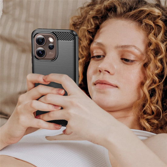 Techsuit Carbon Silicone Oppo Reno15 Pro Max Black