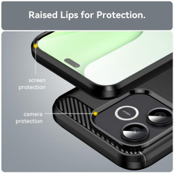 Techsuit Carbon Silicone Honor 600 Lite Black Techsuit Carbon Silicone Honor 600 Lite Black