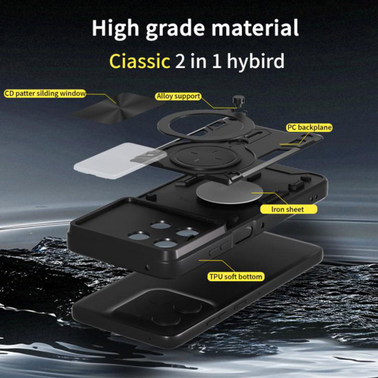 Techsuit CamGuard Pro Oppo A6x 4G / A6x 5G Black Techsuit CamGuard Pro Oppo A6x 4G / A6x 5G Black