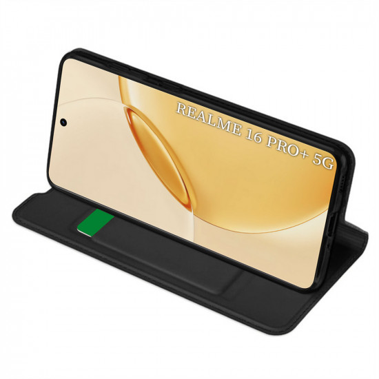 Techsuit Magskin Book Realme 16 Pro+ Black Techsuit Magskin Book Realme 16 Pro+ Black