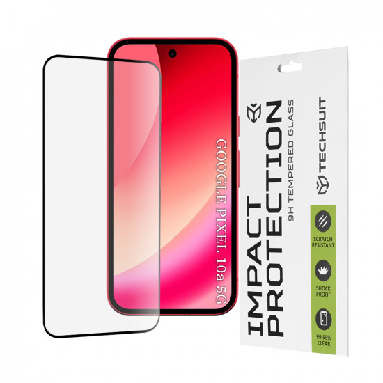 Techsuit 111D Full Cover / Full Glue Glass Google Pixel 10a Black