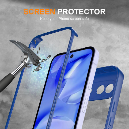 Techsuit ColorVerse 360 Series + Screen Protector Google Pixel 10a Blue