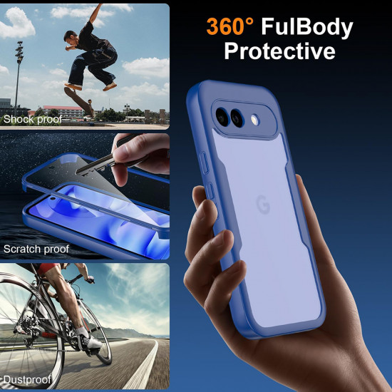 Techsuit ColorVerse 360 Series + Screen Protector Google Pixel 10a Blue