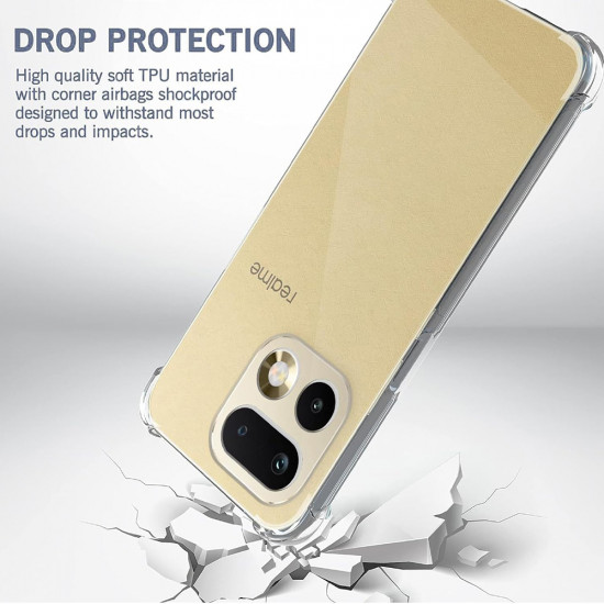 Techsuit Shockproof Clear Silicone Realme 16 Pro+ Clear Techsuit Shockproof Clear Silicone Realme 16 Pro+ Clear