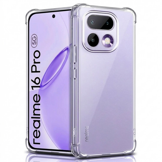 Techsuit Shockproof Clear Silicone Realme 16 Pro Clear Techsuit Shockproof Clear Silicone Realme 16 Pro Clear