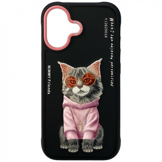 Nimmy Glasses Cool Cat Case for iPhone 17 Black