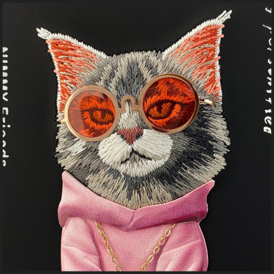 Nimmy Glasses Cool Cat Case for iPhone 17 Black