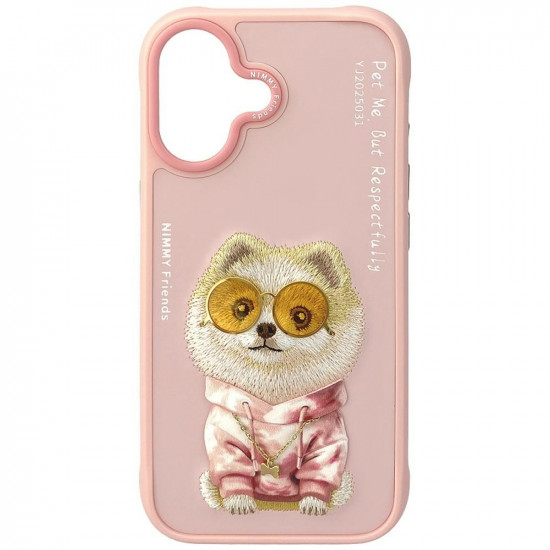 Nimmy Glasses Cool Dog iPhone 17 Case Pink