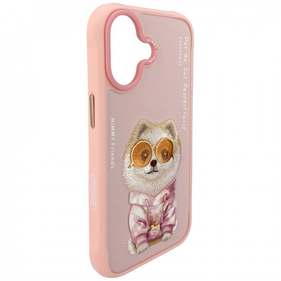 Nimmy Glasses Cool Dog iPhone 17 Case Pink