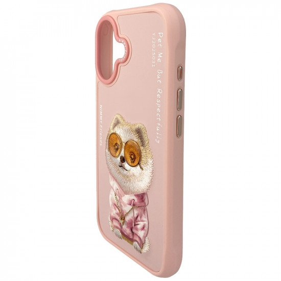 Nimmy Glasses Cool Dog iPhone 17 Case Pink