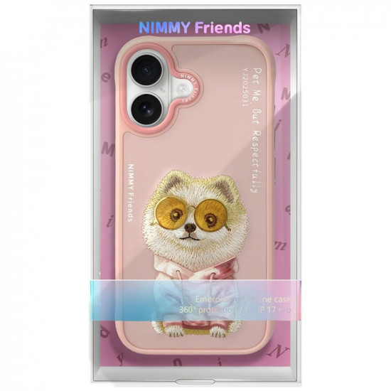 Nimmy Glasses Cool Dog iPhone 17 Case Pink