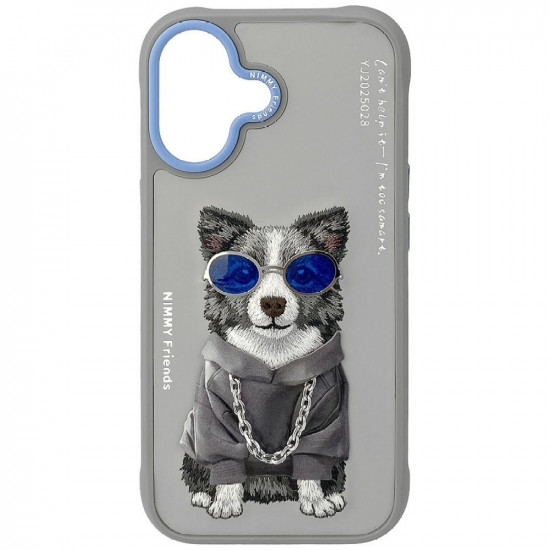 Nimmy Glasses Cool Dog iPhone 17 Case Gray