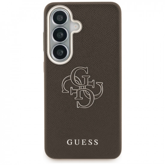 Guess Grained Big 4G Metal Logo Case for Samsung Galaxy S26+ Brown Guess Grained Big 4G Metal Logo Case for Samsung Galaxy S26+ Brown