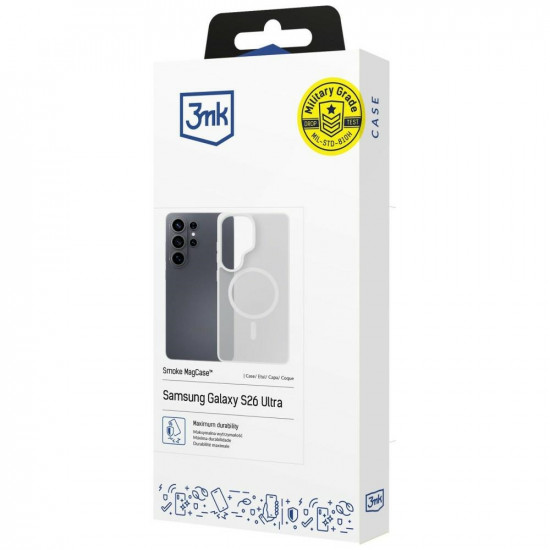 3MK Smoke MagCase for Samsung Galaxy S26 Ultra white