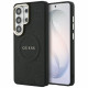 Case Guess Saffiano Peony Embossed Ring MagSafe for Samsung Galaxy S26 Ultra black