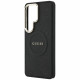 Case Guess Saffiano Peony Embossed Ring MagSafe for Samsung Galaxy S26 Ultra black